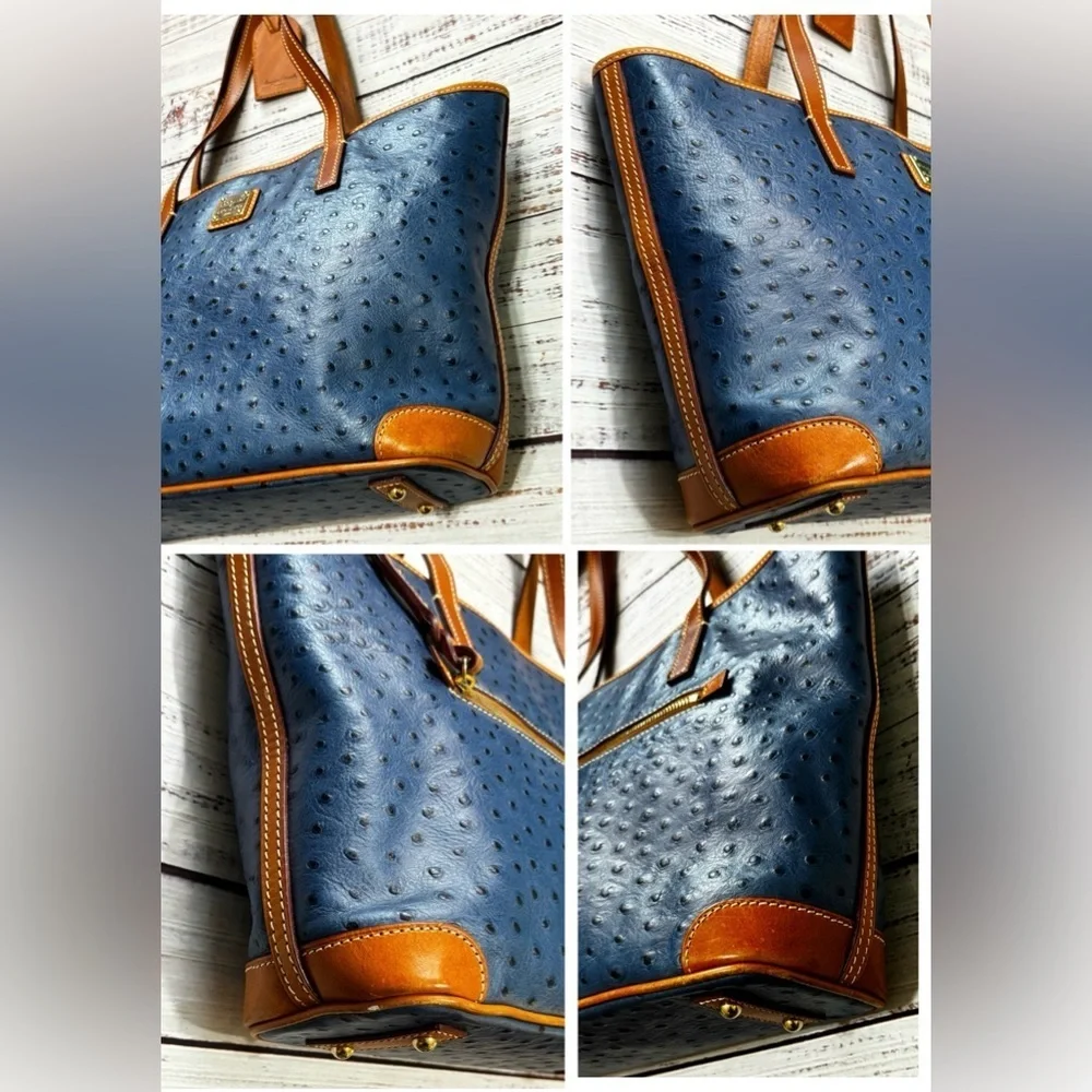 Women’s Dooney & Bourke Ostrich Charleston Shopper Bag - Picture 3 of 11
